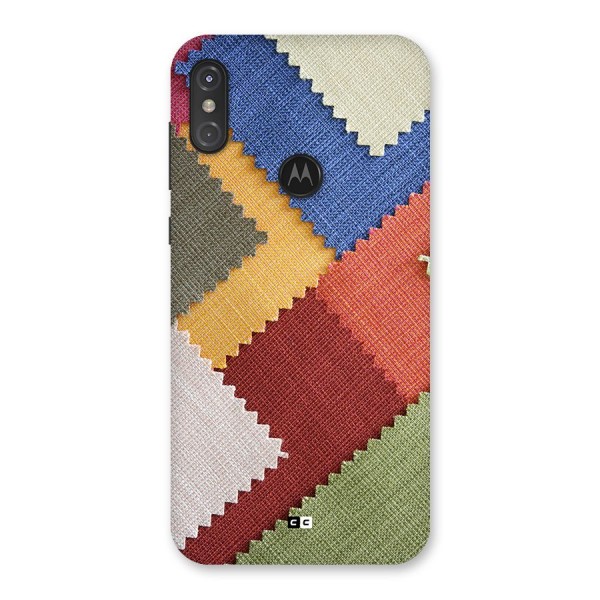 Printed Fabric Back Case for Motorola One Power