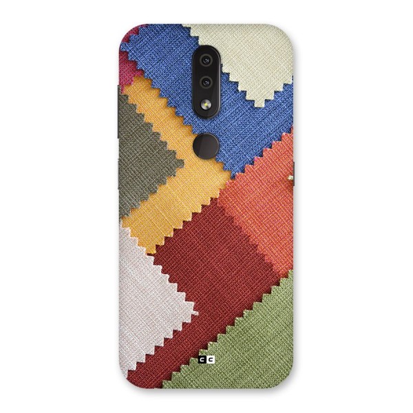 Printed Fabric Back Case for Nokia 4.2