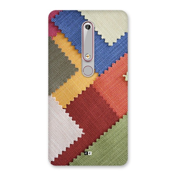 Printed Fabric Back Case for Nokia 6.1