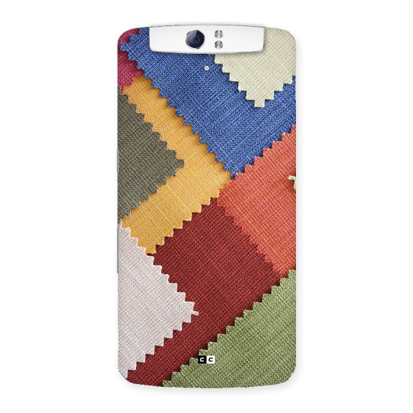 Printed Fabric Back Case for Oppo N1