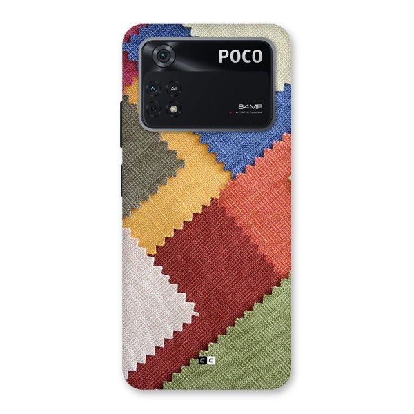 Printed Fabric Back Case for Poco M4 Pro 4G