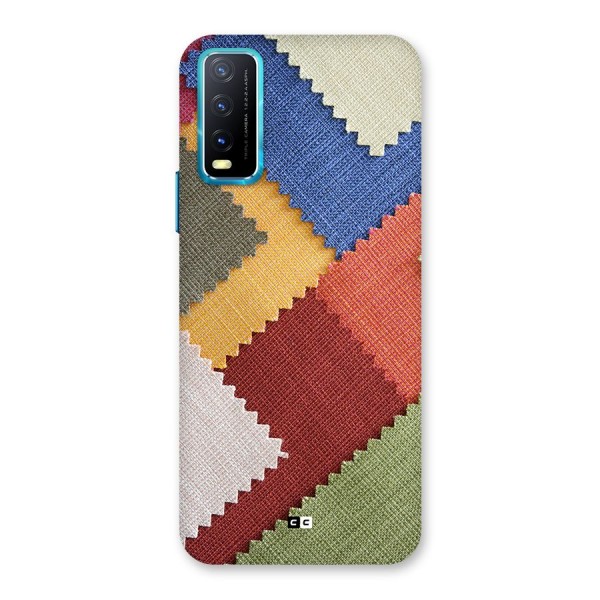 Printed Fabric Back Case for Vivo Y12s