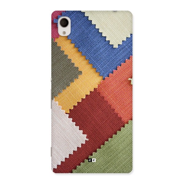 Printed Fabric Back Case for Xperia M4 Aqua