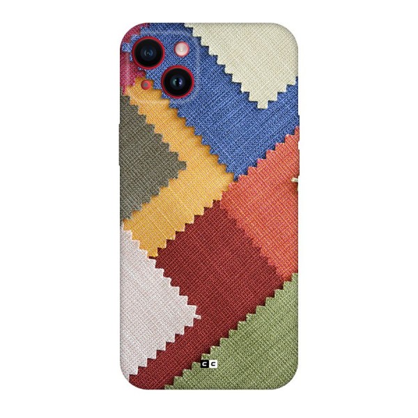 Printed Fabric Back Case for iPhone 14 Plus