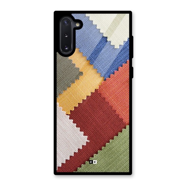 Printed Fabric Glass Back Case for Galaxy Note 10