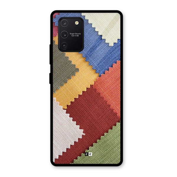 Printed Fabric Glass Back Case for Galaxy S10 Lite