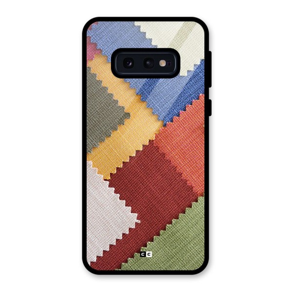 Printed Fabric Glass Back Case for Galaxy S10e