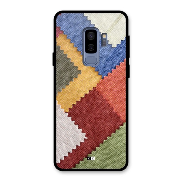 Printed Fabric Glass Back Case for Galaxy S9 Plus