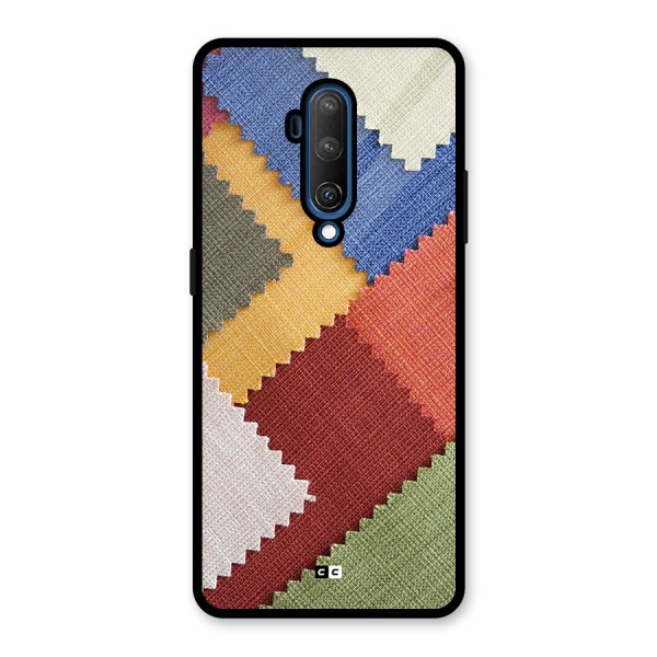 Printed Fabric Glass Back Case for OnePlus 7T Pro