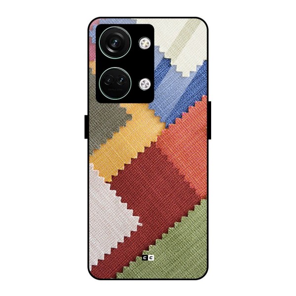 Printed Fabric Glass Back Case for Oneplus Nord 3