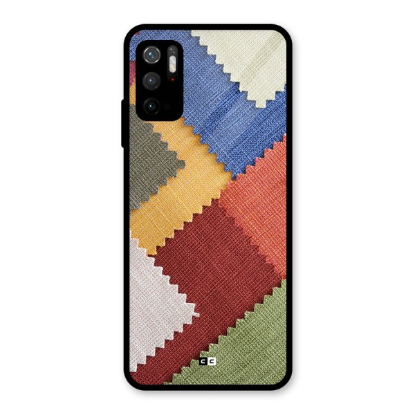 Printed Fabric Glass Back Case for Poco M3 Pro 5G