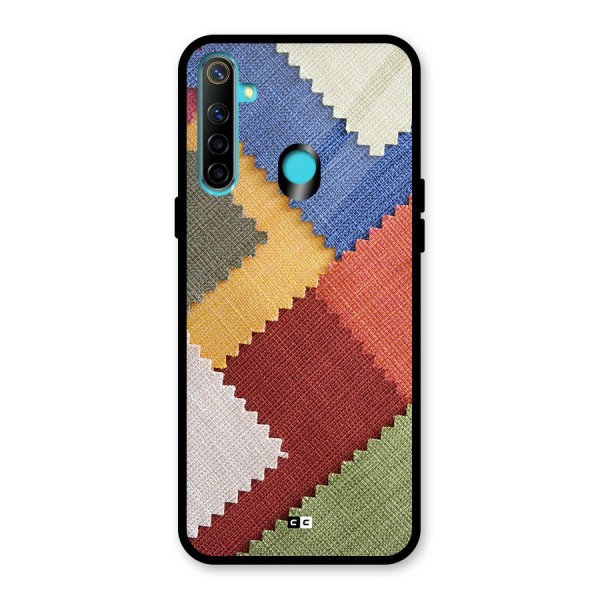 Printed Fabric Glass Back Case for Realme 5