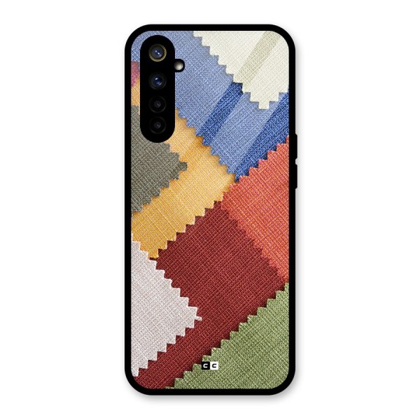 Printed Fabric Glass Back Case for Realme 6