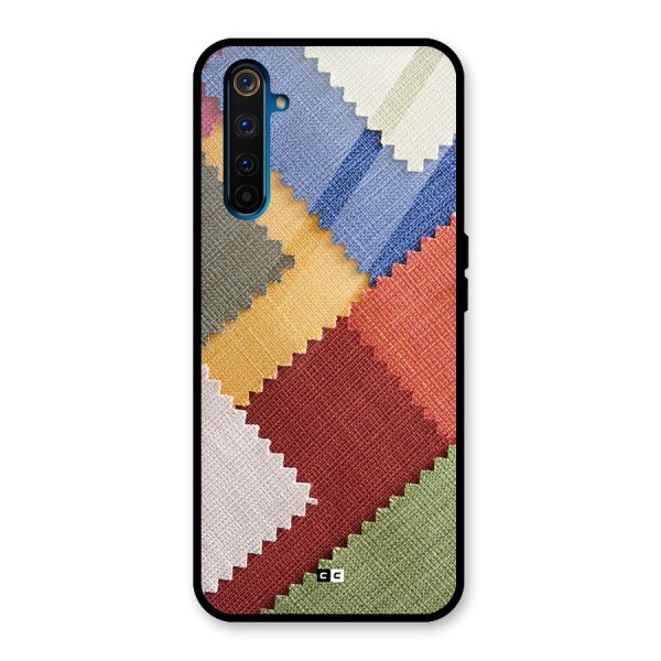 Printed Fabric Glass Back Case for Realme 6 Pro