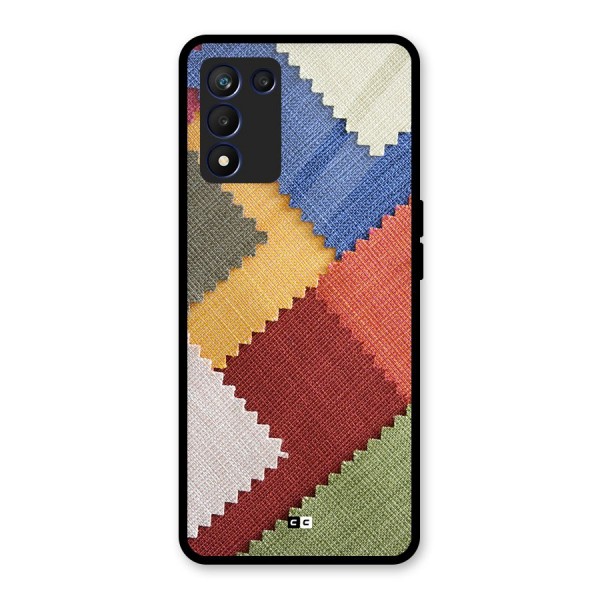 Printed Fabric Glass Back Case for Realme 9 5G Speed