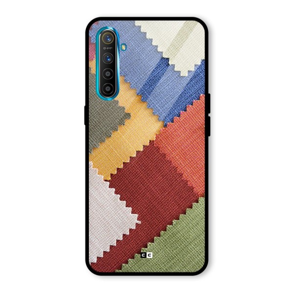 Printed Fabric Glass Back Case for Realme X2