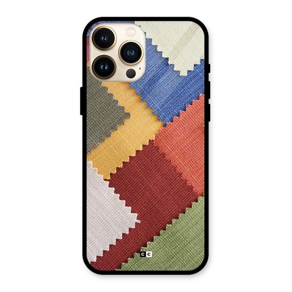 Printed Fabric Glass Back Case for iPhone 13 Pro Max