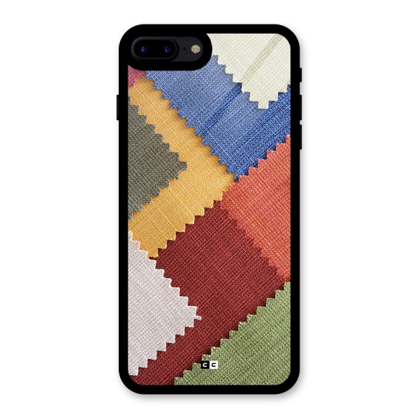 Printed Fabric Glass Back Case for iPhone 7 Plus