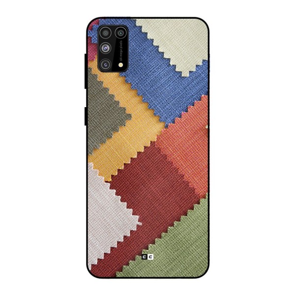 Printed Fabric Metal Back Case for Galaxy M31