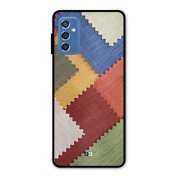 Printed Fabric Metal Back Case for Galaxy M52 5G