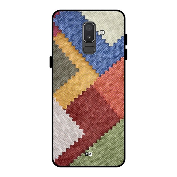 Printed Fabric Metal Back Case for Galaxy On8 (2018)