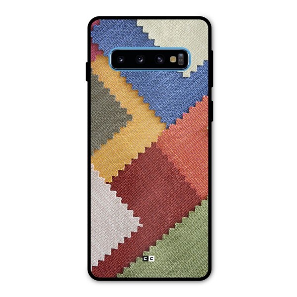 Printed Fabric Metal Back Case for Galaxy S10