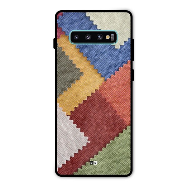 Printed Fabric Metal Back Case for Galaxy S10 Plus