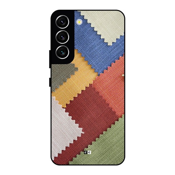 Printed Fabric Metal Back Case for Galaxy S22 5G