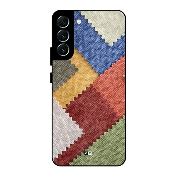 Printed Fabric Metal Back Case for Galaxy S22 Plus 5G