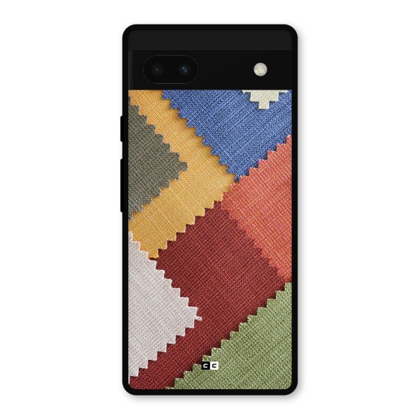 Printed Fabric Metal Back Case for Google Pixel 6a