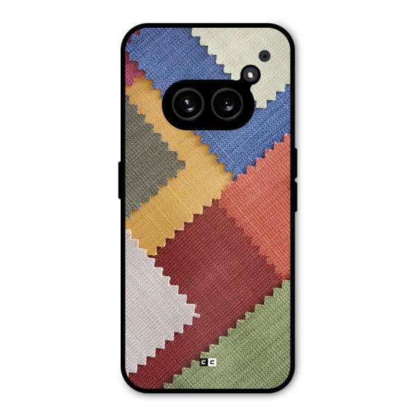 Printed Fabric Metal Back Case for Nothing Phone 2a