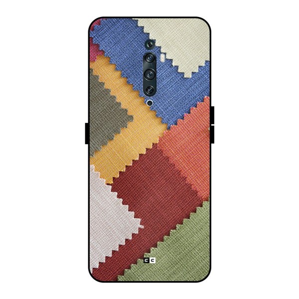 Printed Fabric Metal Back Case for Oppo Reno2 F