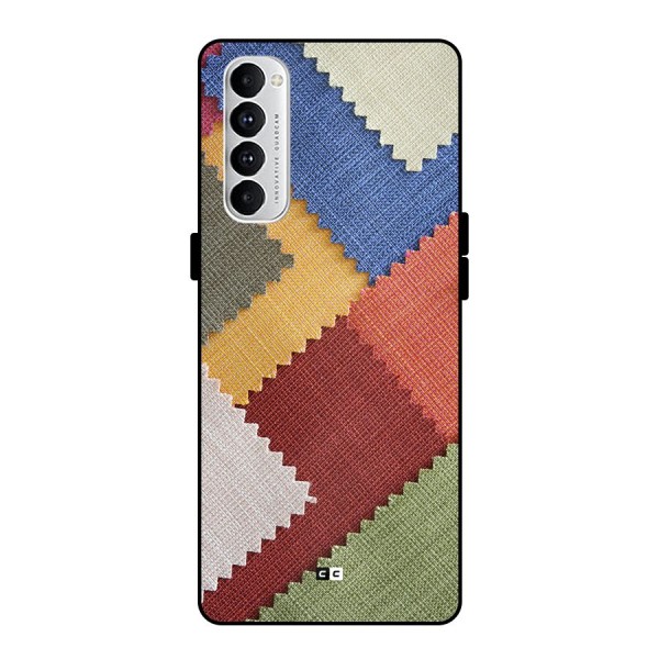 Printed Fabric Metal Back Case for Oppo Reno4 Pro