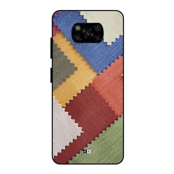 Printed Fabric Metal Back Case for Poco X3