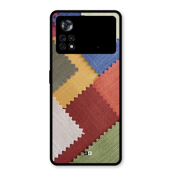 Printed Fabric Metal Back Case for Poco X4 Pro 5G