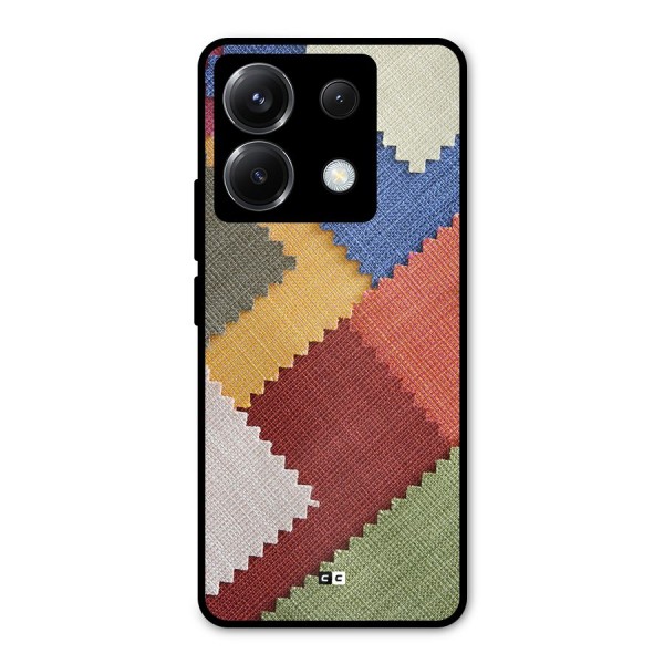 Printed Fabric Metal Back Case for Poco X6