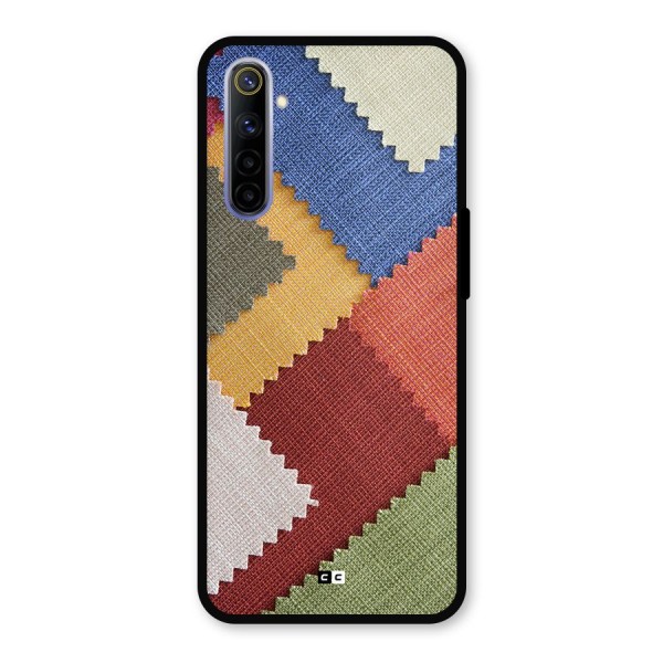 Printed Fabric Metal Back Case for Realme 6