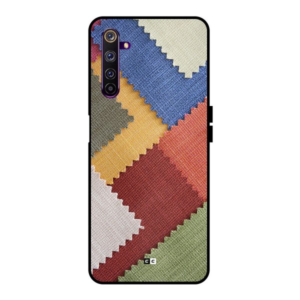 Printed Fabric Metal Back Case for Realme 6 Pro