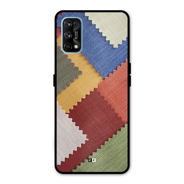 Printed Fabric Metal Back Case for Realme 7 Pro