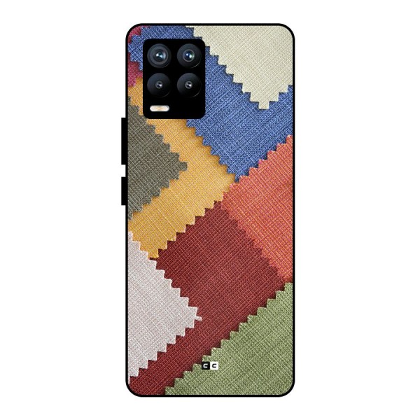 Printed Fabric Metal Back Case for Realme 8