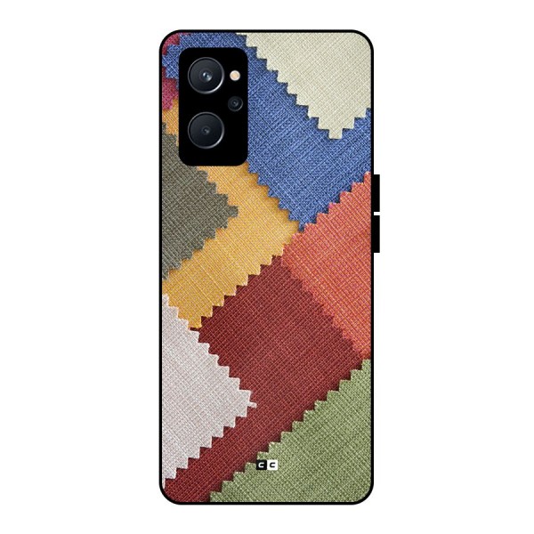 Printed Fabric Metal Back Case for Realme 9i 5G