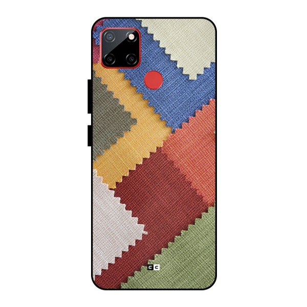 Printed Fabric Metal Back Case for Realme C12