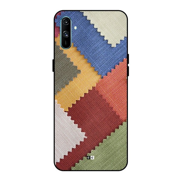 Printed Fabric Metal Back Case for Realme C3