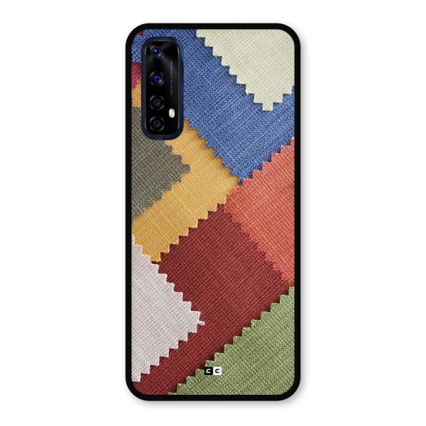 Printed Fabric Metal Back Case for Realme Narzo 20 Pro