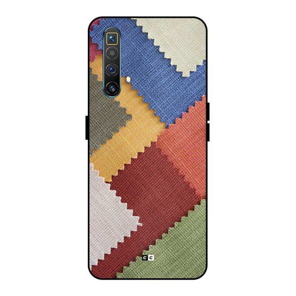 Printed Fabric Metal Back Case for Realme X3