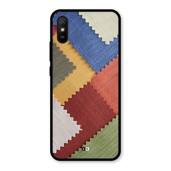 Printed Fabric Metal Back Case for Redmi 9i