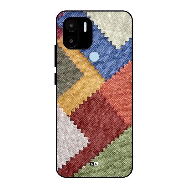 Printed Fabric Metal Back Case for Redmi A2 Plus