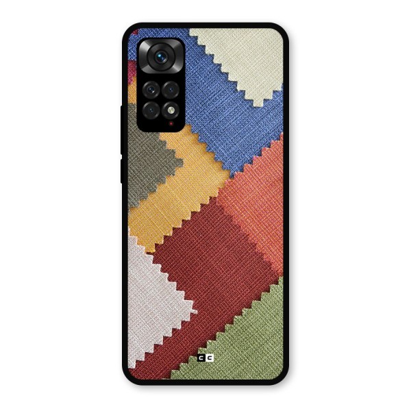 Printed Fabric Metal Back Case for Redmi Note 11