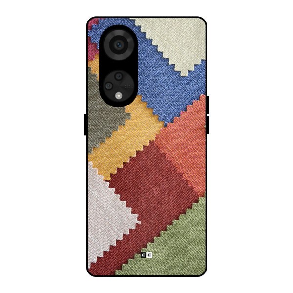 Printed Fabric Metal Back Case for Reno8 T 5G