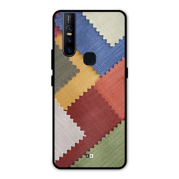 Printed Fabric Metal Back Case for Vivo V15